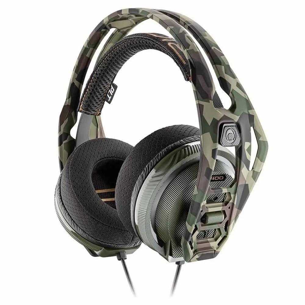 Casti gaming cu microfon Nacon RIG 400, Forest Camo