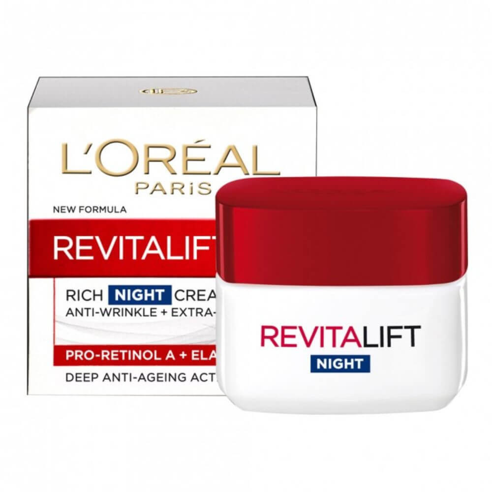 Crema Antirid de Noapte L\'Oreal Paris Revitalift, 50 ml, Crema Hidratanta pentru Fata