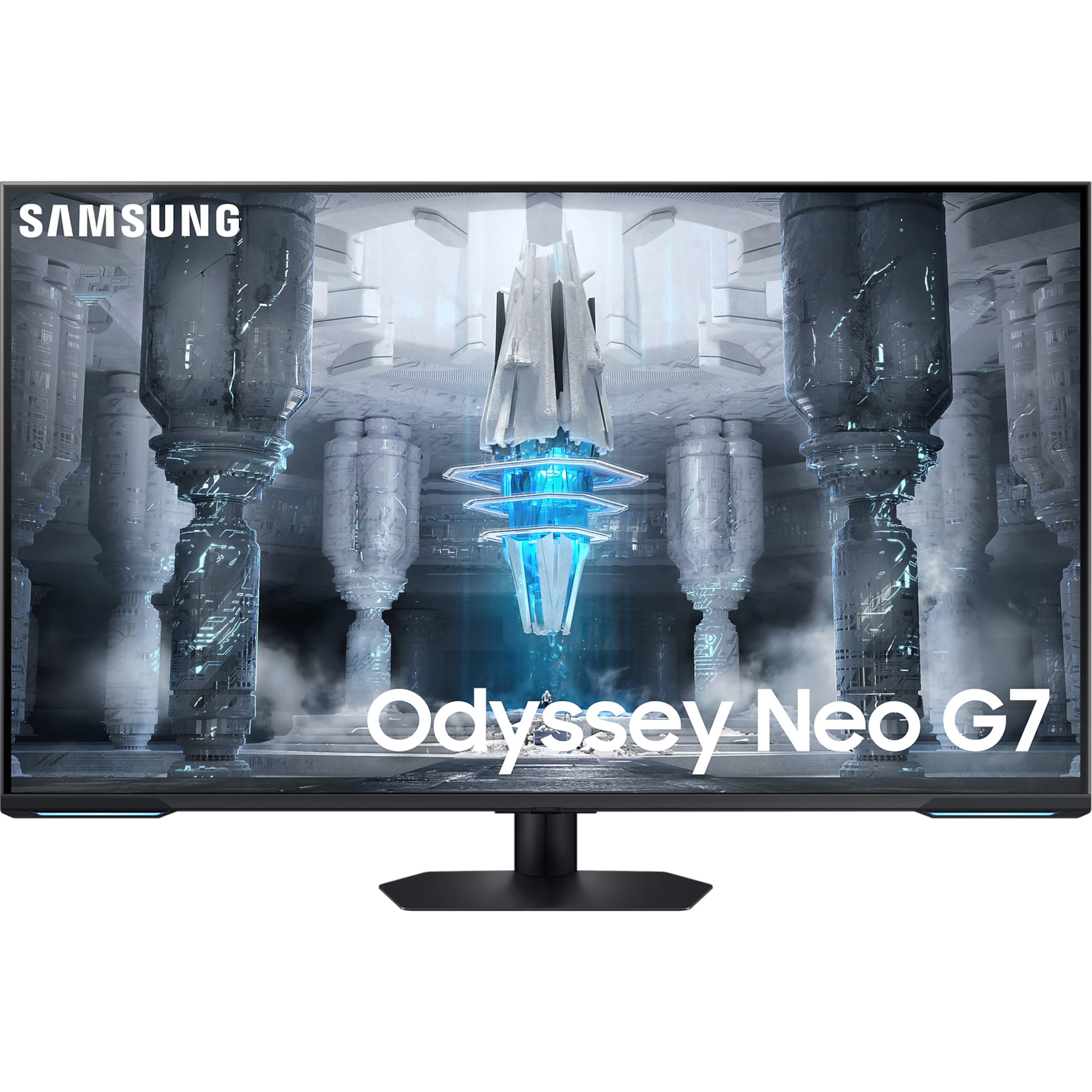 Monitor Gaming LED VA SAMSUNG Odyssey G7 LS43CG700NUXEN, 43", 4K, 144Hz, Negru/Alb