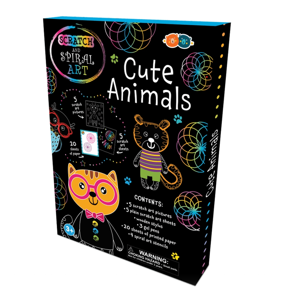 Set Creatie Scratch & Spiral - Animale Dragute