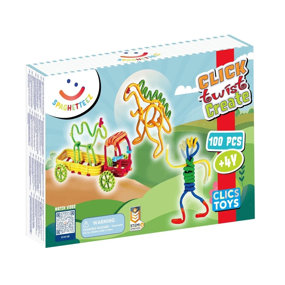 Set de construit cu magnet Spaghetteez 100 piese