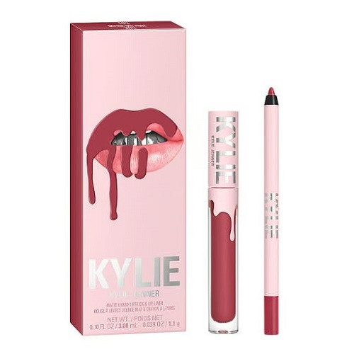 Set ruj de buze si creion, Kylie, Matte Lip Kit, 103 Better Not Pout