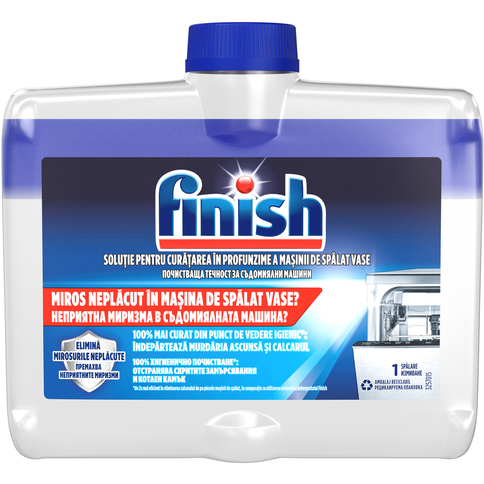solutie de spalat pe jos pentru furnici Solutie de curatare pentru masina de spalat vase Finish, 250 ml