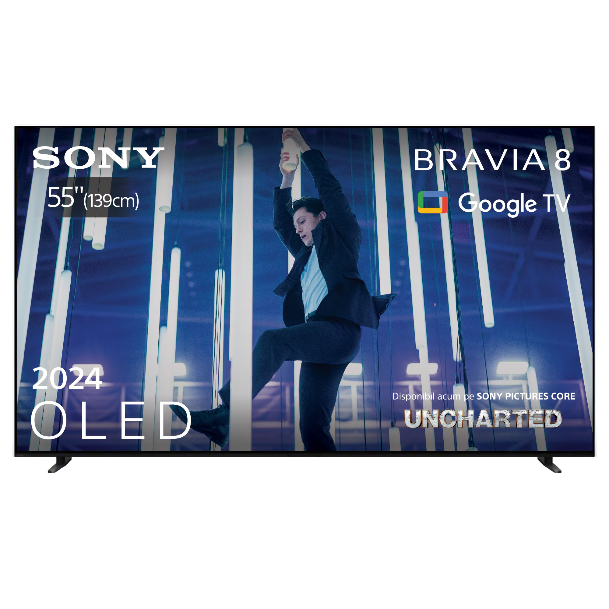 Televizor smart OLED Sony BRAVIA 8 65XR80 (Model 2024), 164 cm, 4K Ultra HD, 120 Hz, Clasa E