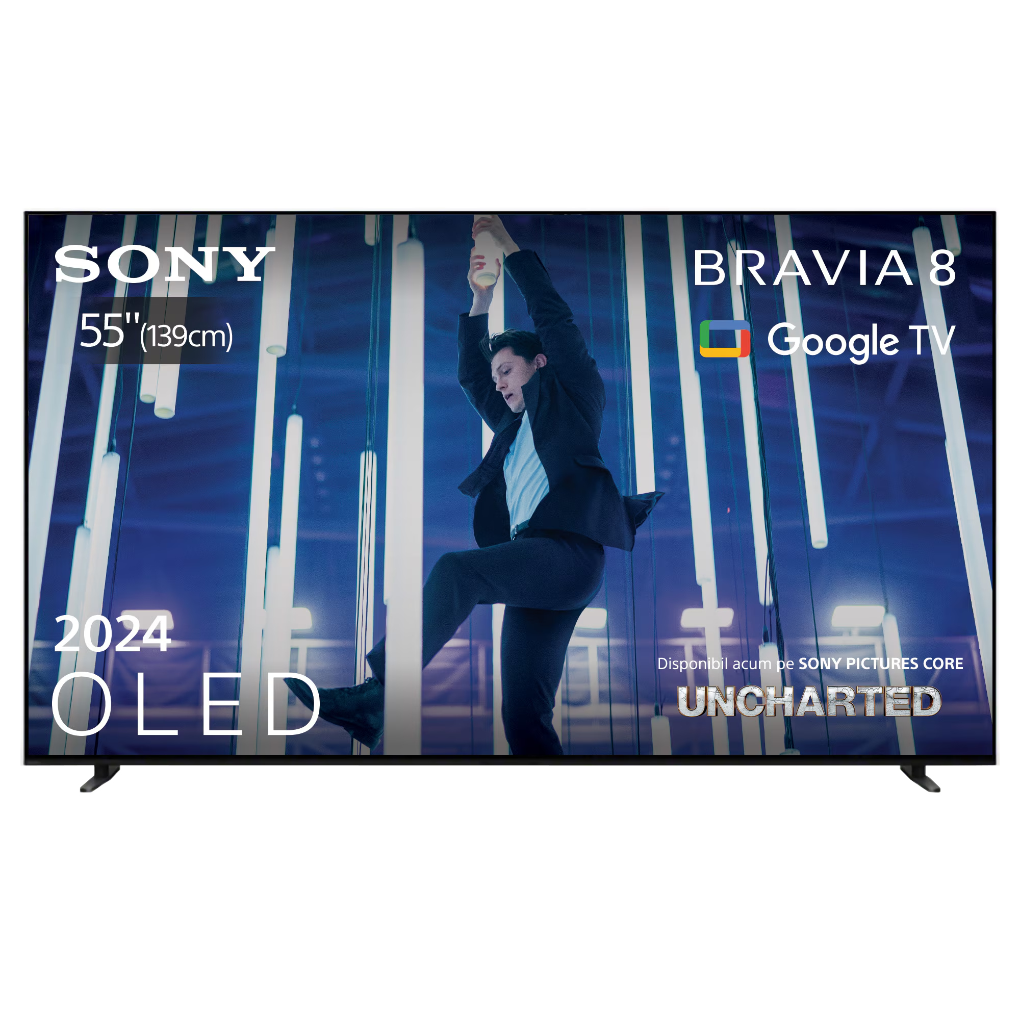 Televizor smart OLED Sony BRAVIA 8 77XR80 (Model 2024), 195cm, 4K Ultra HD, 120 Hz, Clasa E