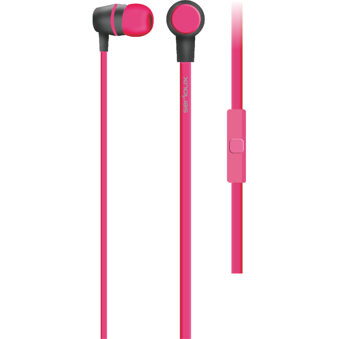 Casti In-Ear Serioux SRXA-HDPHPNK, Microfon, Roz