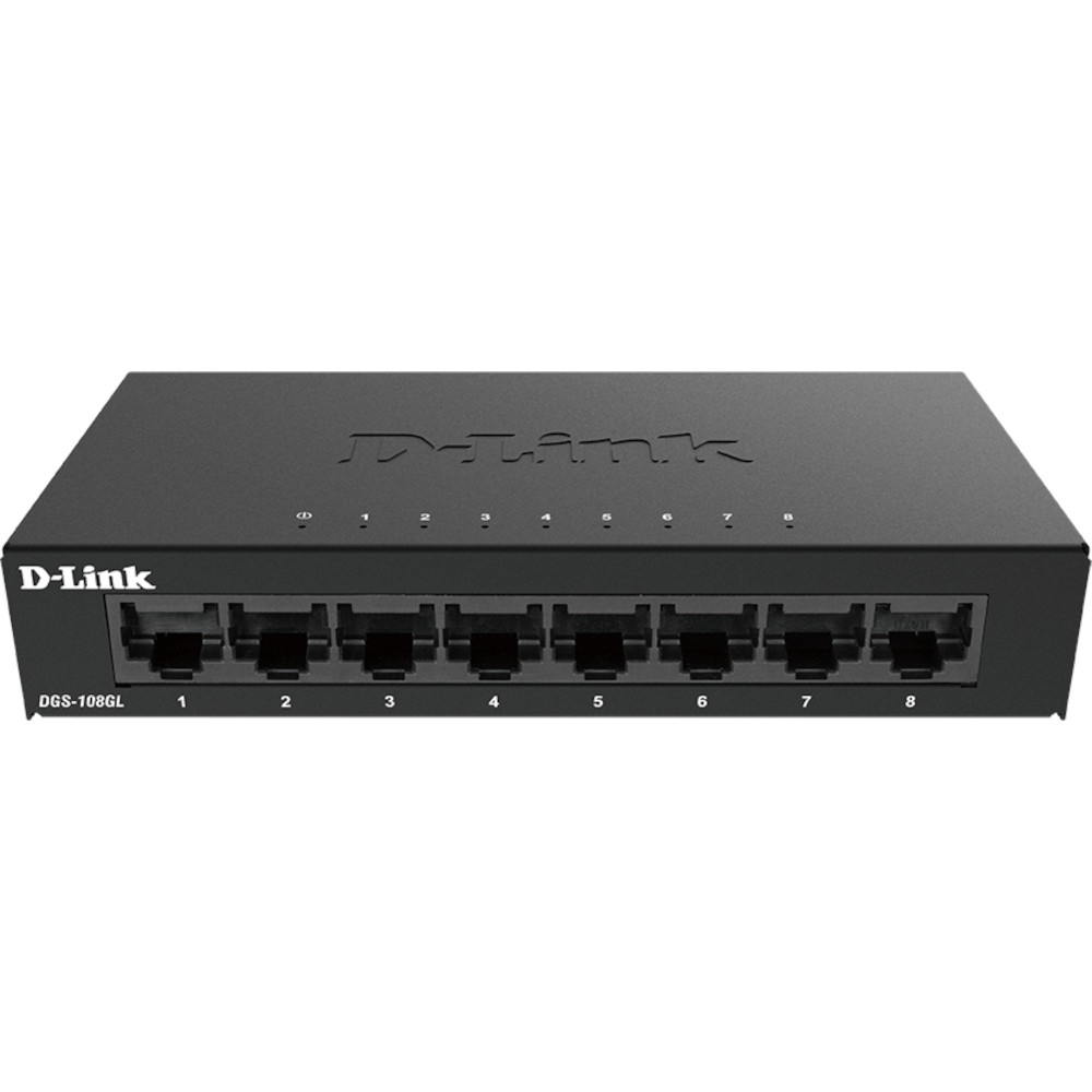 Switch D-Link DGS-108GL, 8 porturi, 10/100/1000 Mpbs