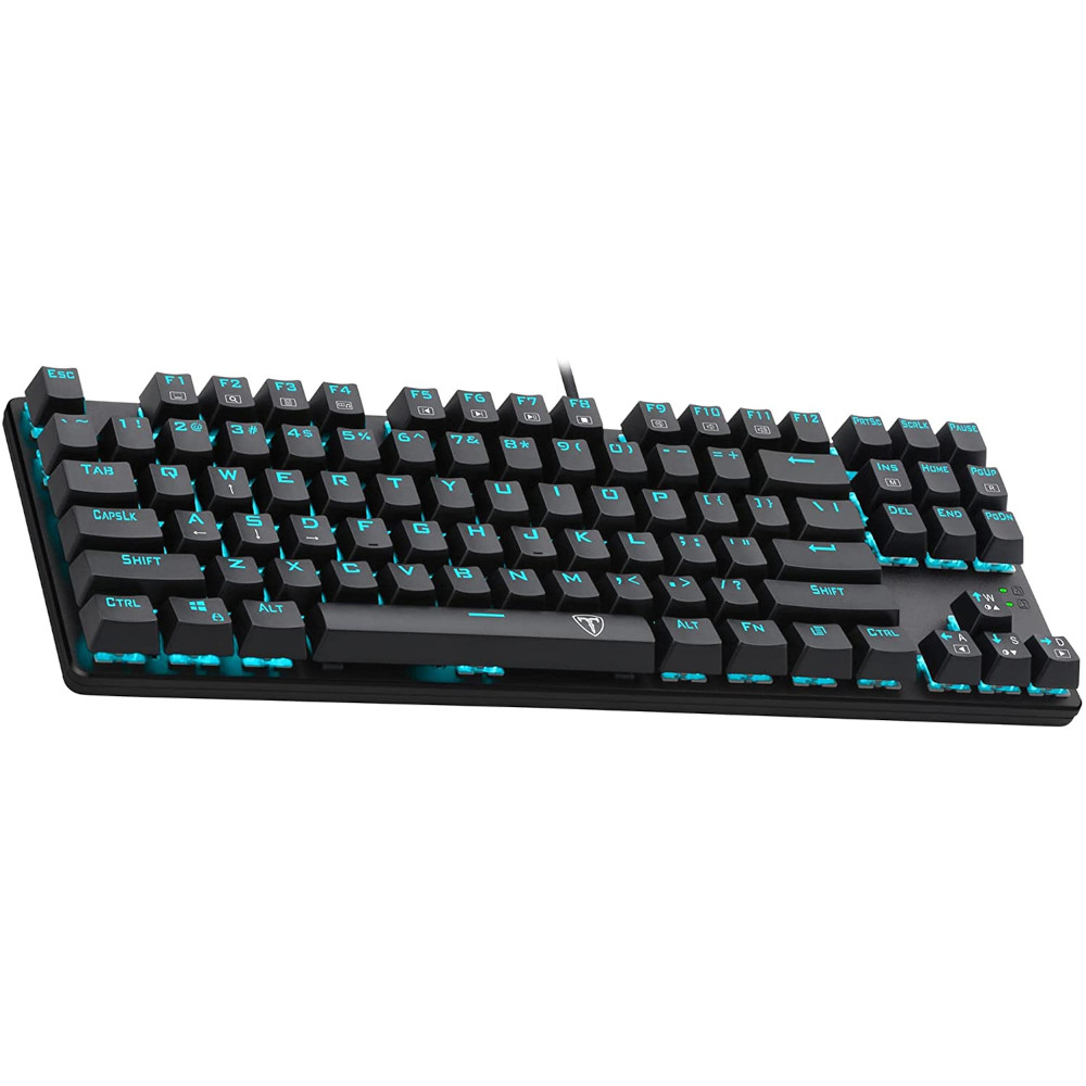 Tastatura gaming mecanica T-Dagger T-TGK313-RD, Iluminare LED Ice Blue, Negru