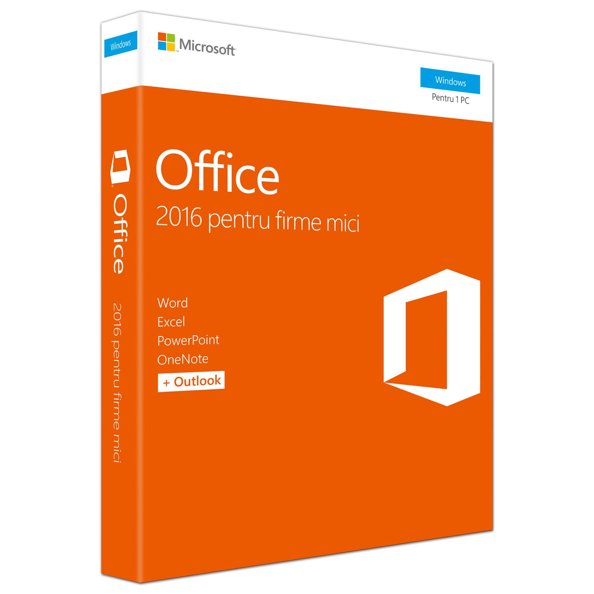 Microsoft Office Home and Business 2016, Romana, 1PC, Medialess