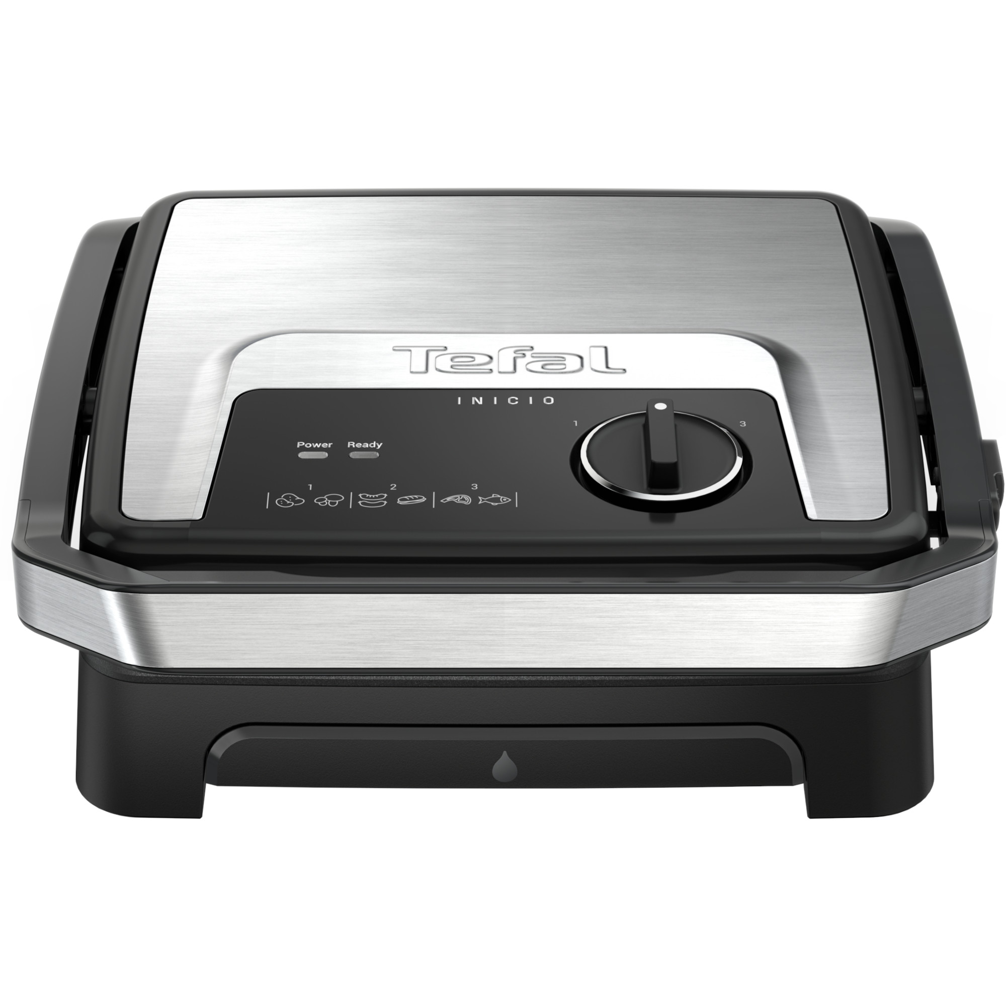 Gratar electric Tefal Inicio Adjust GC272D10, 2000 W, Argintiu