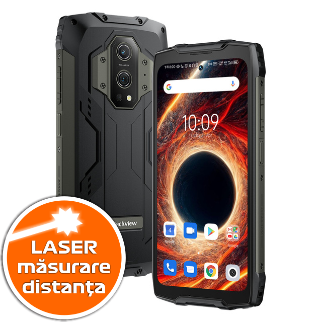 Telefon mobil Blackview BV9300 Negru, Laser, 4G, 6.7