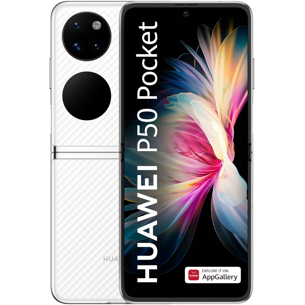 huawei b311 221 4g white flybox Telefon mobil Huawei P50 Pocket, Dual SIM, 8GB RAM, 256GB, 4G, White