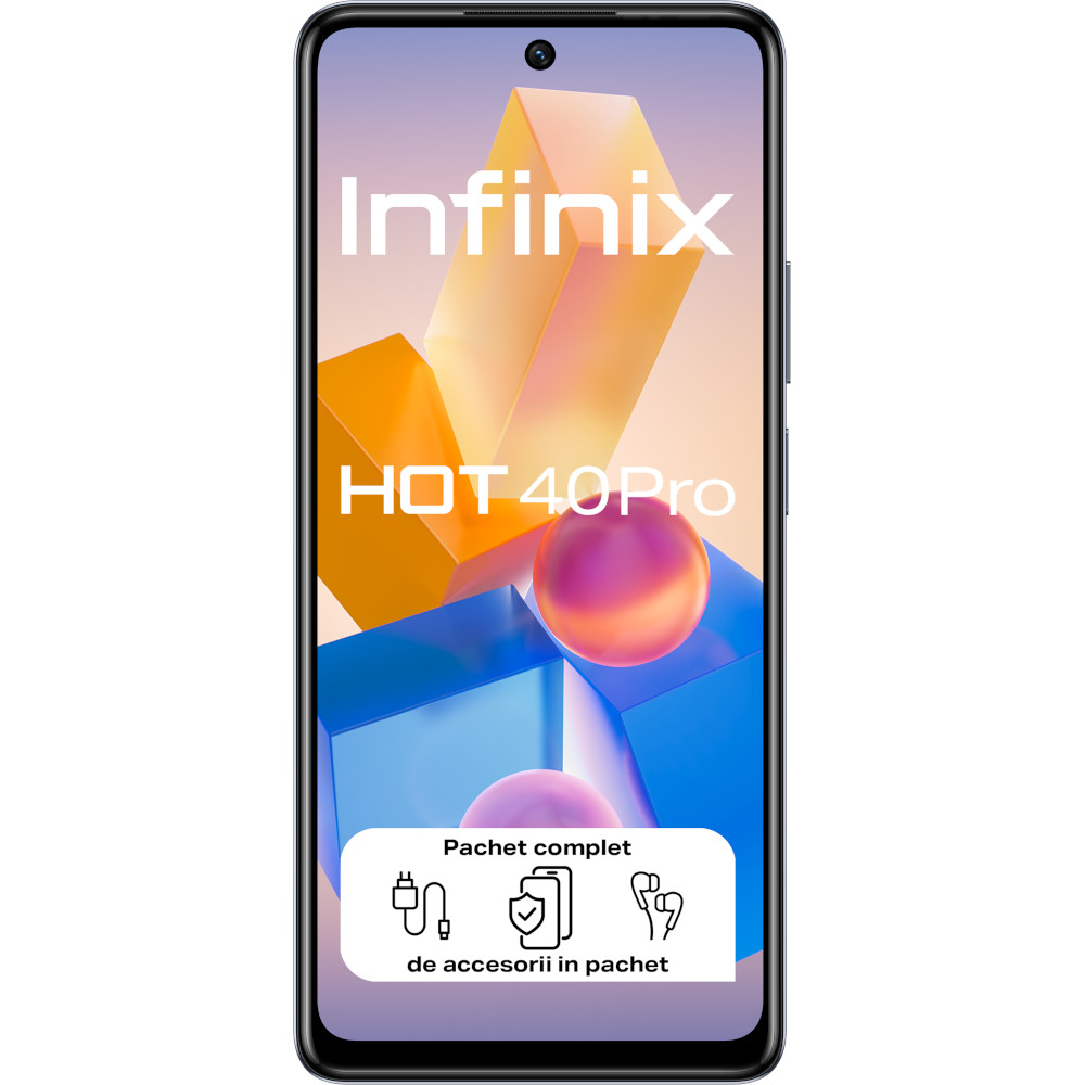 Telefon mobil Infinix Hot 40 Pro 4G, 256GB, 8GB RAM, Dual SIM, Starfall Green