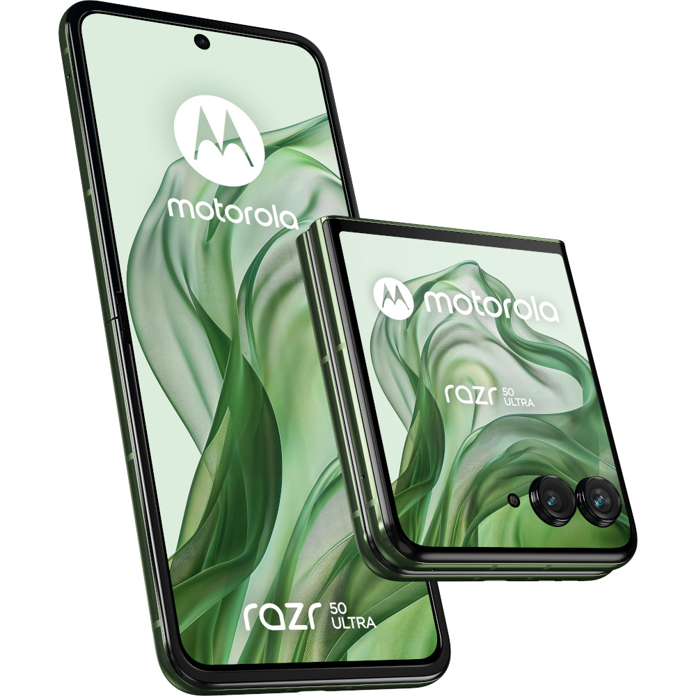 Telefon mobil Motorola razr 50 Ultra 5G, 512GB, 12GB RAM, Dual SIM, Spring Green