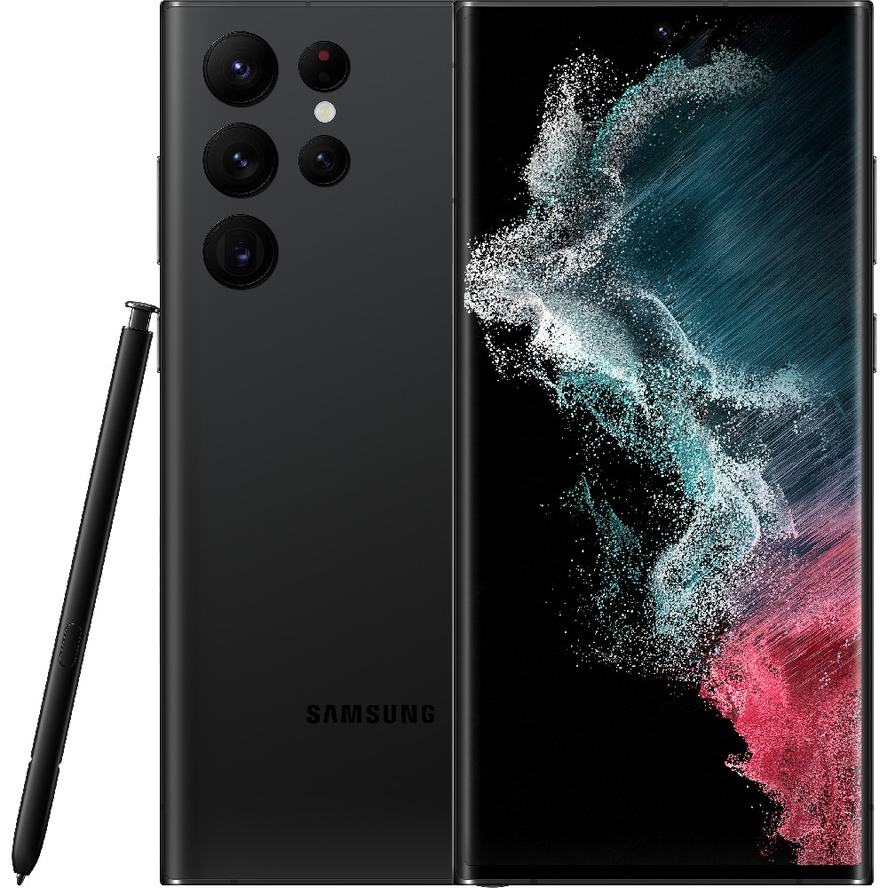 samsung galaxy s22 ultra 5g (2022) Telefon mobil Samsung Galaxy S22 Ultra, 5G, 512GB, 12GB RAM, Dual SIM, Phantom Black