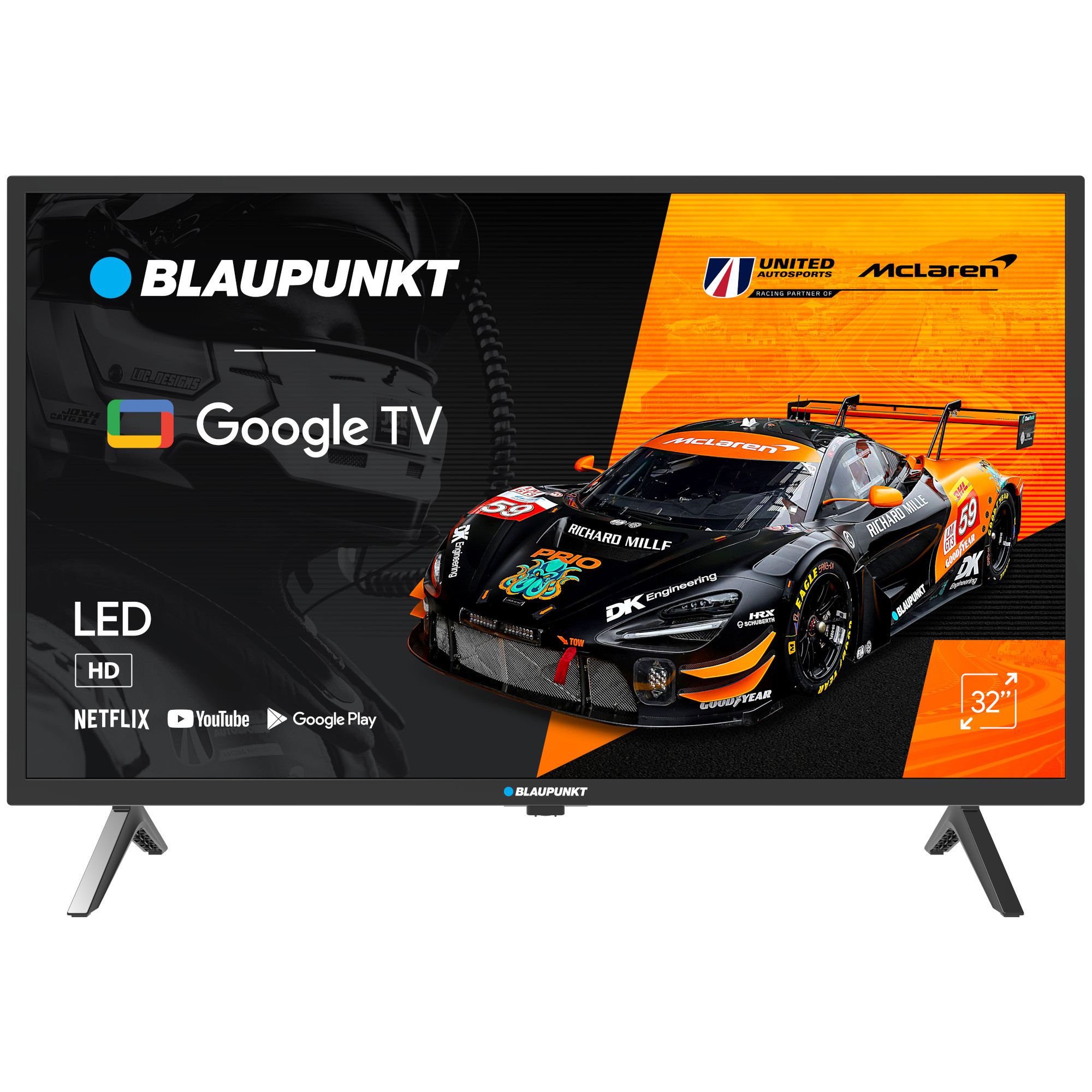 Televizor Smart Blaupunkt 32WGC5500S, 81 cm, HD, Google TV, Bluetooth, Wi-Fi, Clasa E