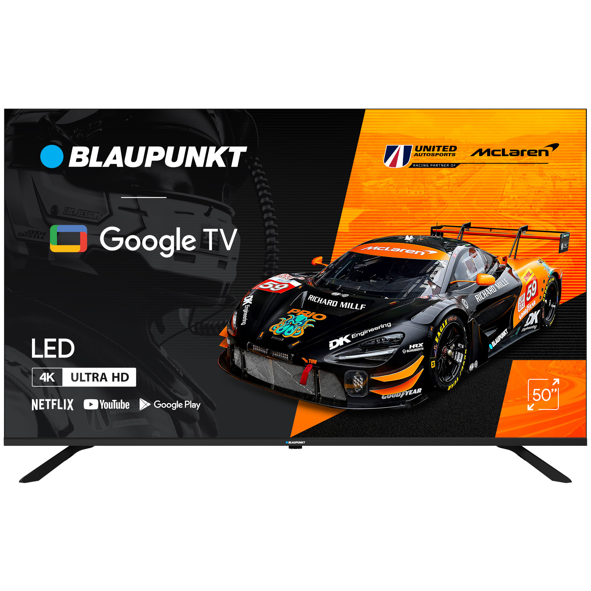 Televizor Smart Blaupunkt 50UGC5500S, 127 cm, 4K, Google TV, Bluetooth, Wi-Fi, Clasa G