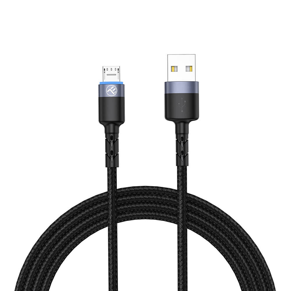 Cablu de date Tellur TLL155304, USB-A - Micro USB, 2m, Negru
