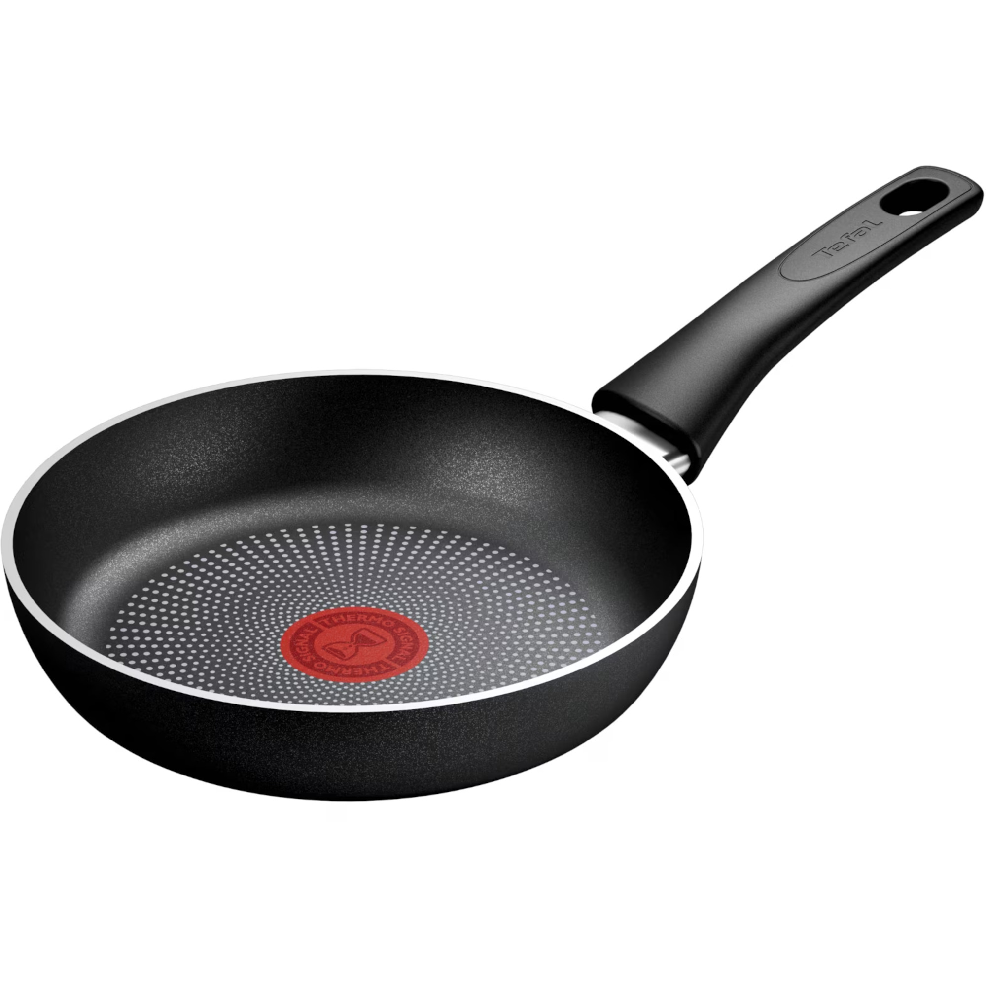 Tigaie Tefal Force C2920253, 20 cm, Thermo-Signal, Compatibil cu inductia, Invelis antiaderent Titanium, Negru