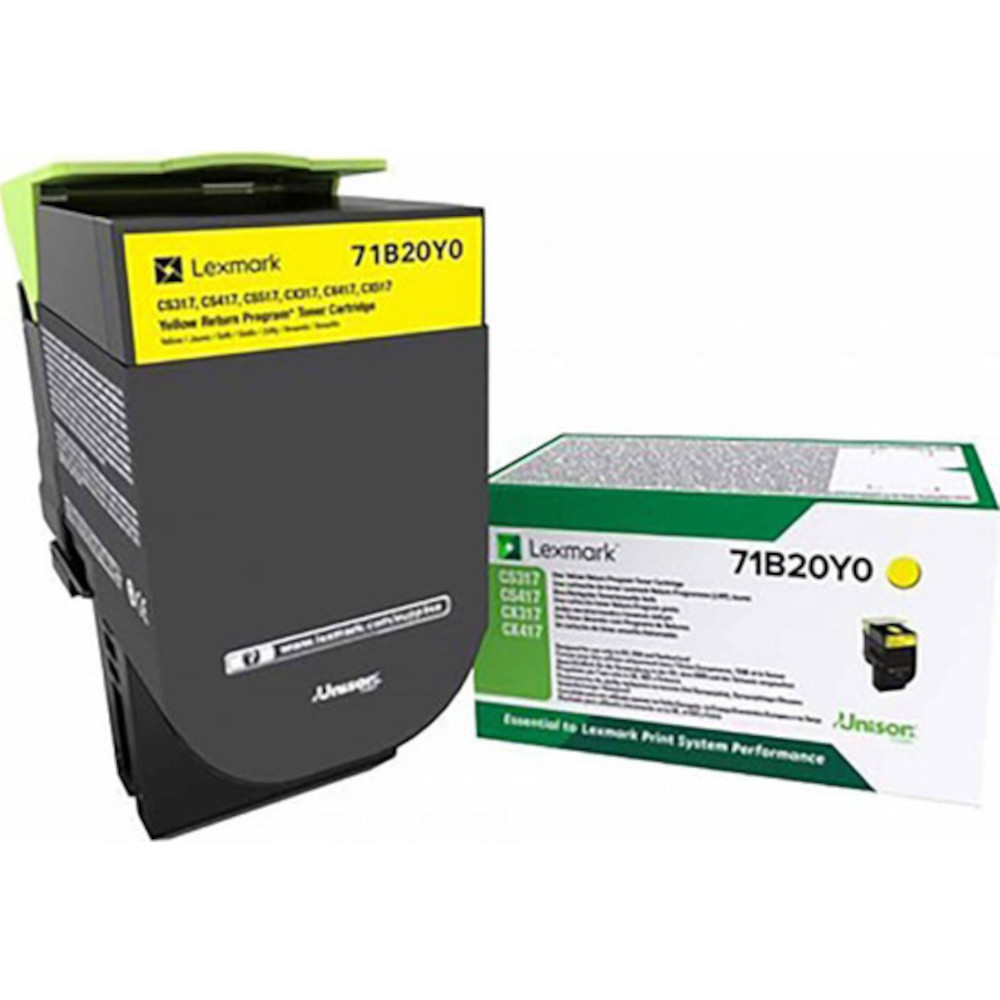 Cartus Toner Lexmark 71B20Y0 Yellow Return