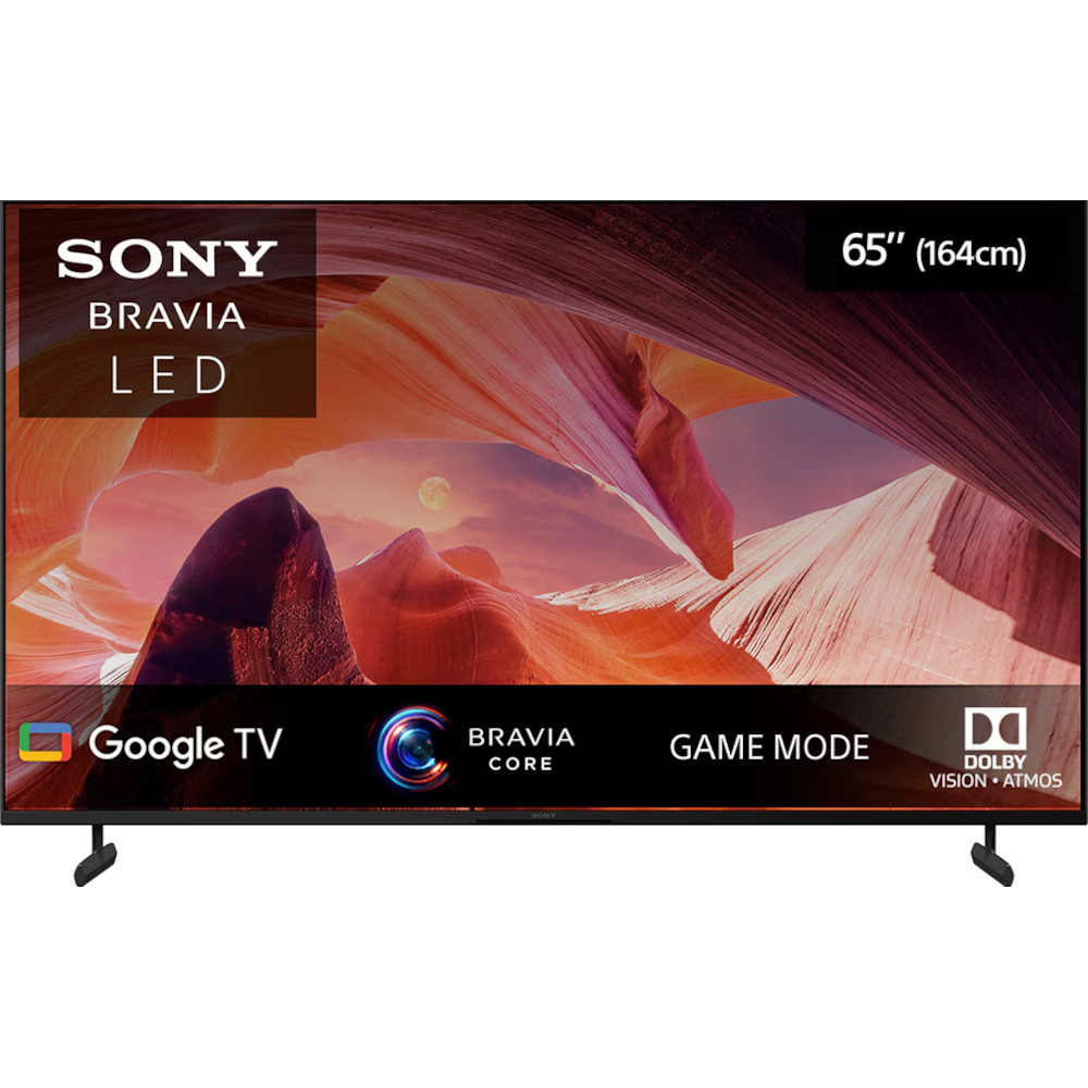 televizor smart led sony bravia, 80 cm, 32wd757, full hd Televizor Smart LED Sony Bravia 65X80L, 164 cm, Ultra HD 4K, Google TV, Clasa F