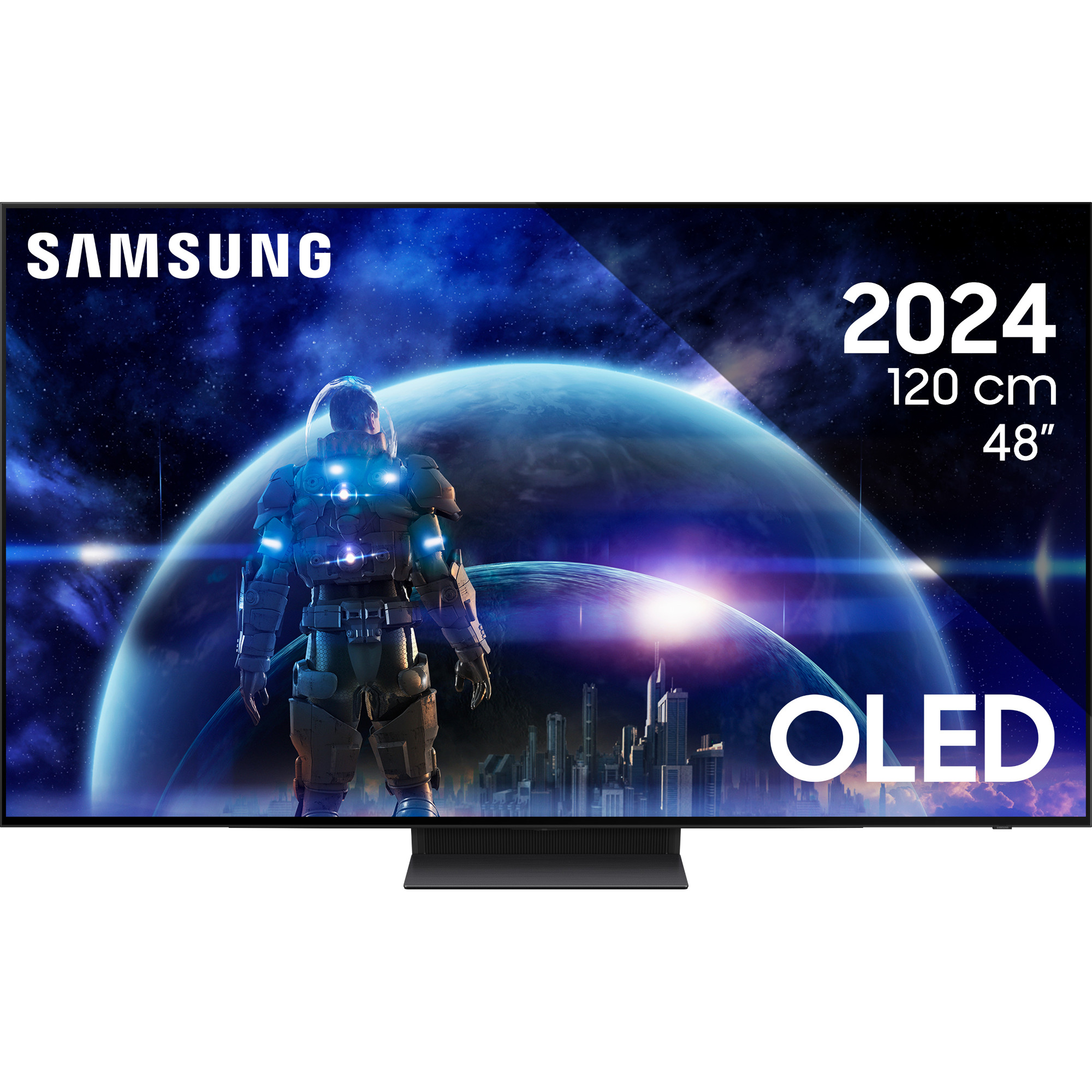 Televizor Smart OLED Samsung 48S90D, 120 cm, 4K Ultra HD, HDR, Clasa G