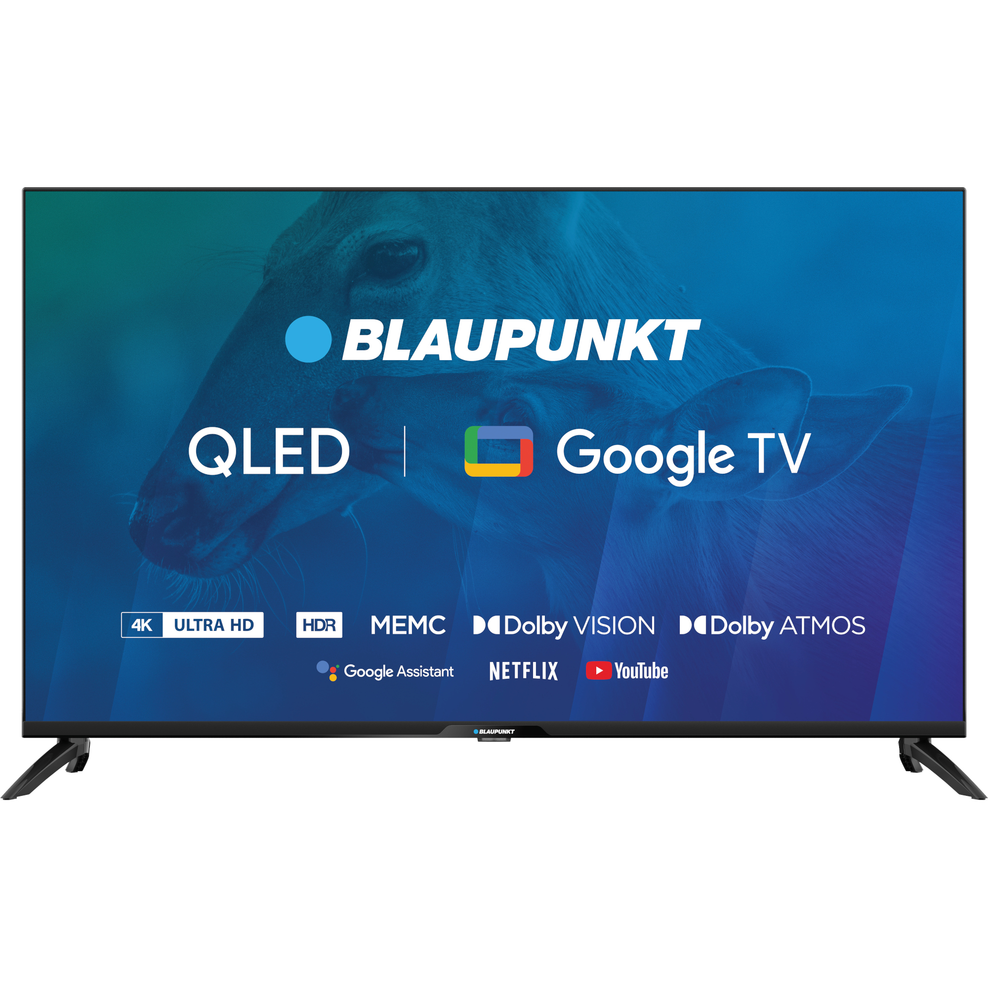 Televizor smart QLED Blaupunkt 43UBG7000S,109 cm, Ultra HD 4K, Clasa G