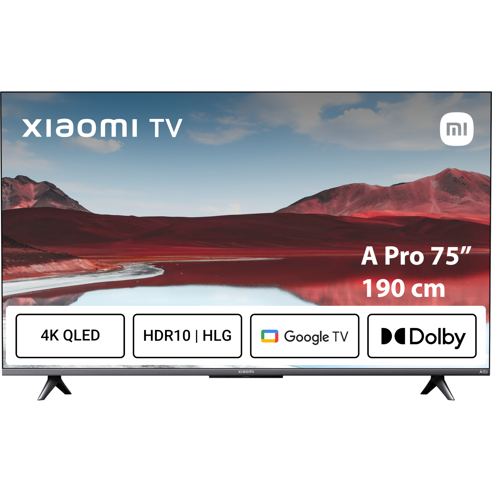 Televizor smart Xiaomi ELA5487EU, 189 cm, Ultra HD 4K, Google TV, Clasa E