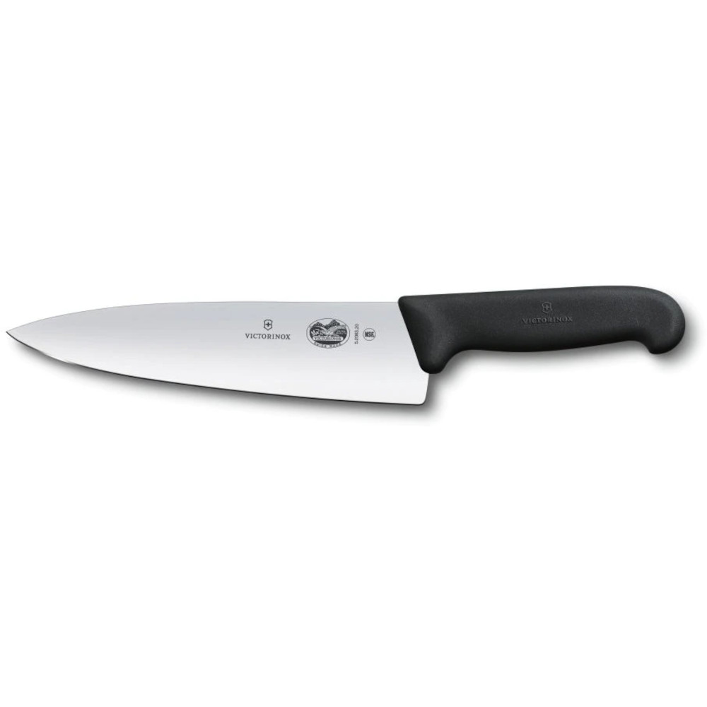 Cutit Bucatarie Universal Victorinox Fibrox 5.2063.20, Lama 20 cm, Negru