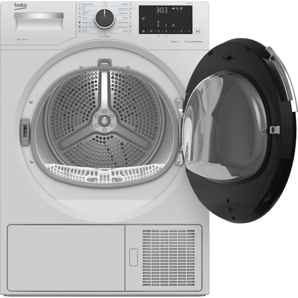 mașina de spălat rufe beko 8 kg Uscator de rufe Beko DG 8540 SX, 15 programe, 8 kg, Clasa A+++