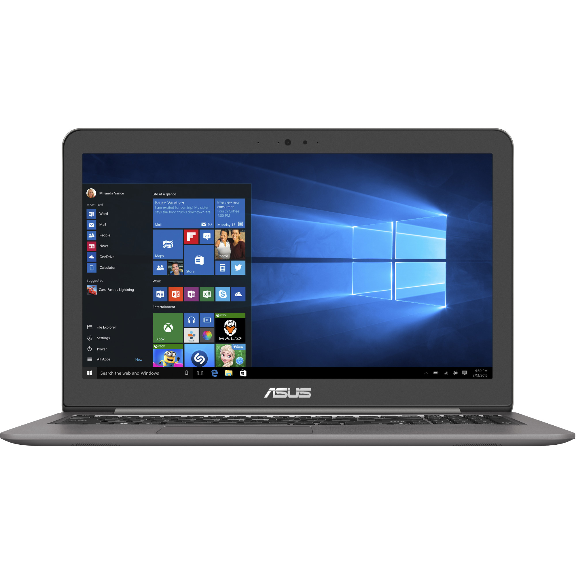 Laptop ASUS UX510UX, Intel i5-7200U, 8GB DDR4, HDD 1TB + SSD 128GB, nVidia GeForce GTX 950M 2GB, Windows 10