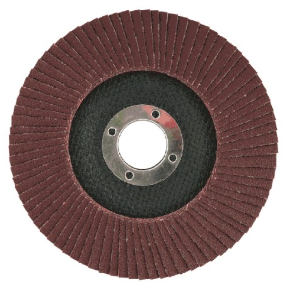 Disc Polizare Lamelar Verto, Evantai, pentru Flex, 125 x 22.2 mm, Abraziv, Granulatie K100