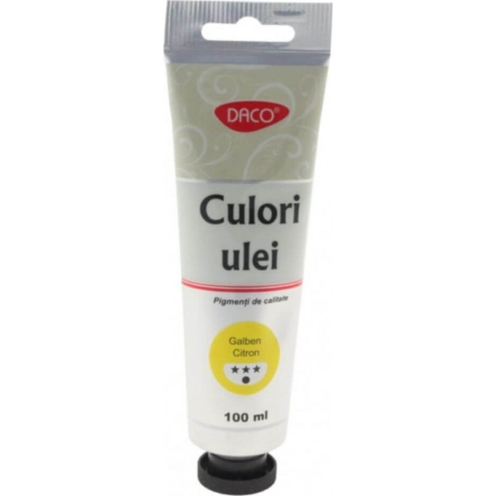 Vopsea Ulei Galben Citron DACO, 100 ml