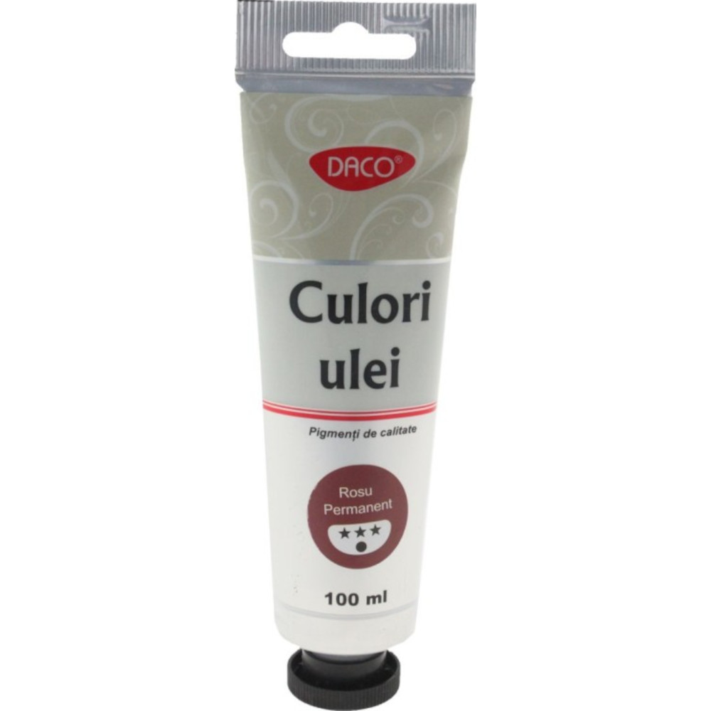 Vopsea Ulei Rosu Vermilion DACO, 100 ml