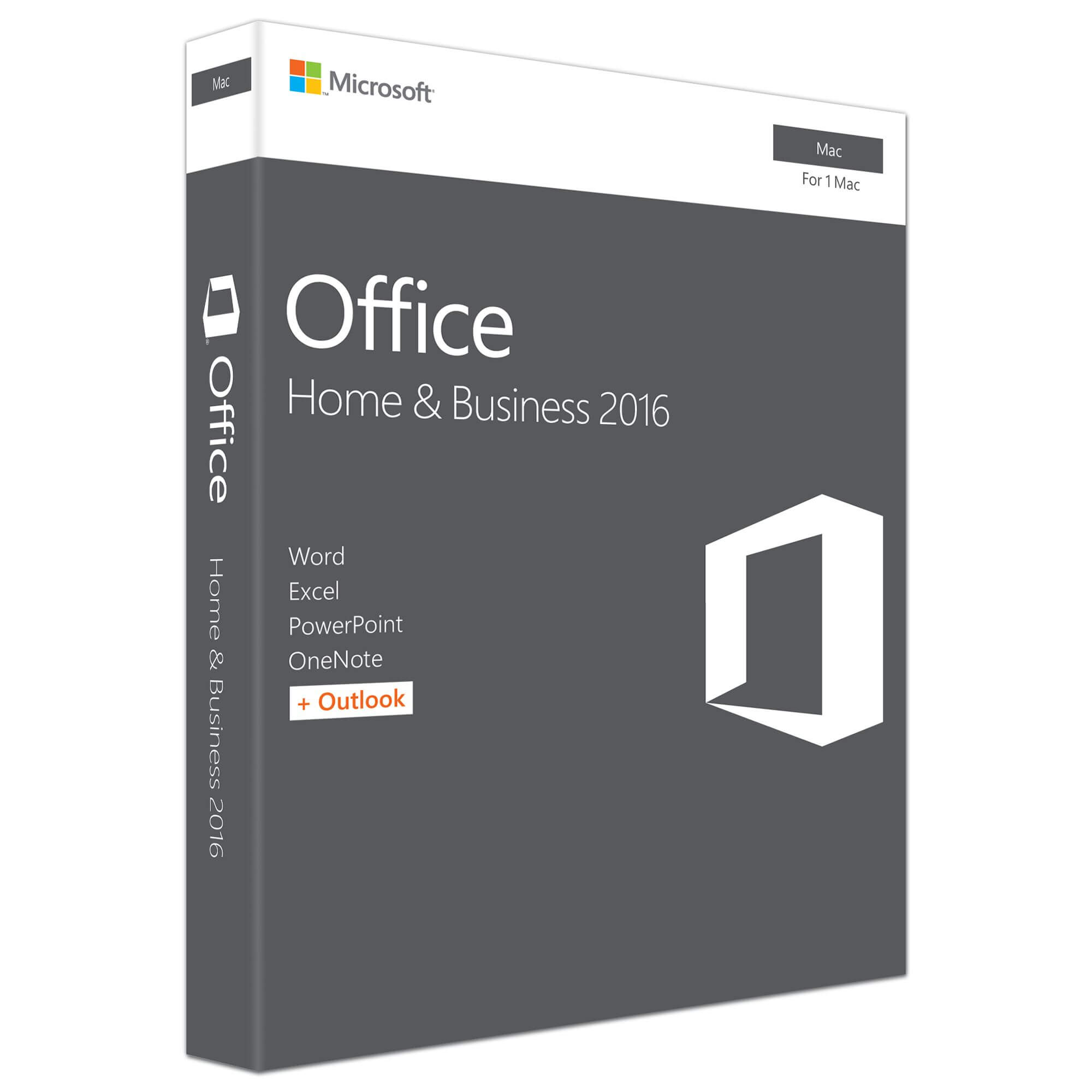 Microsoft Office 2016 Mac, Home and Business, English, Medialess