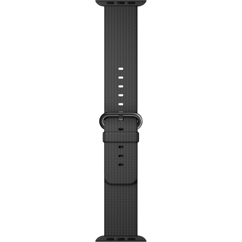 Curea Apple Watch 42mm Black Woven Nylon