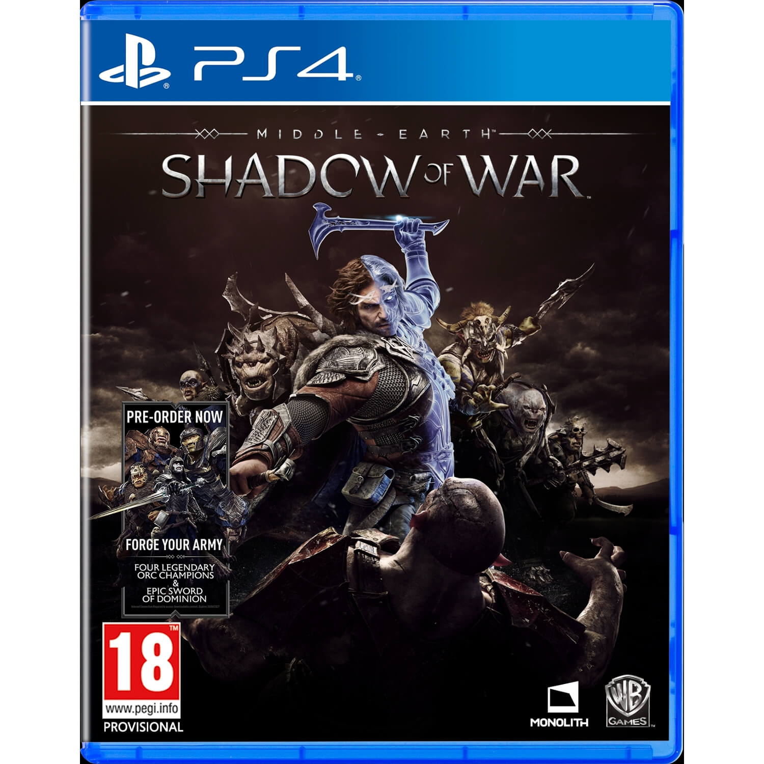 Joc PS4 Middle Earth Shadow of War