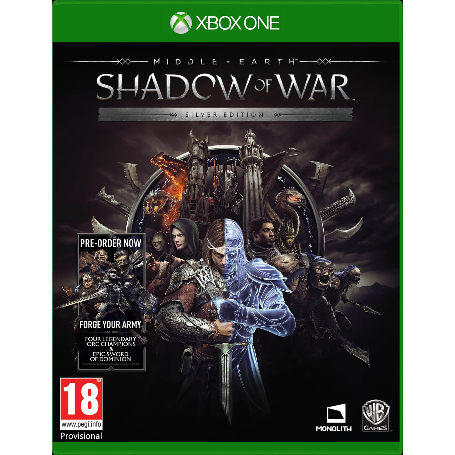 Joc Xbox One Middle Earth Shadow of War Silver Edition