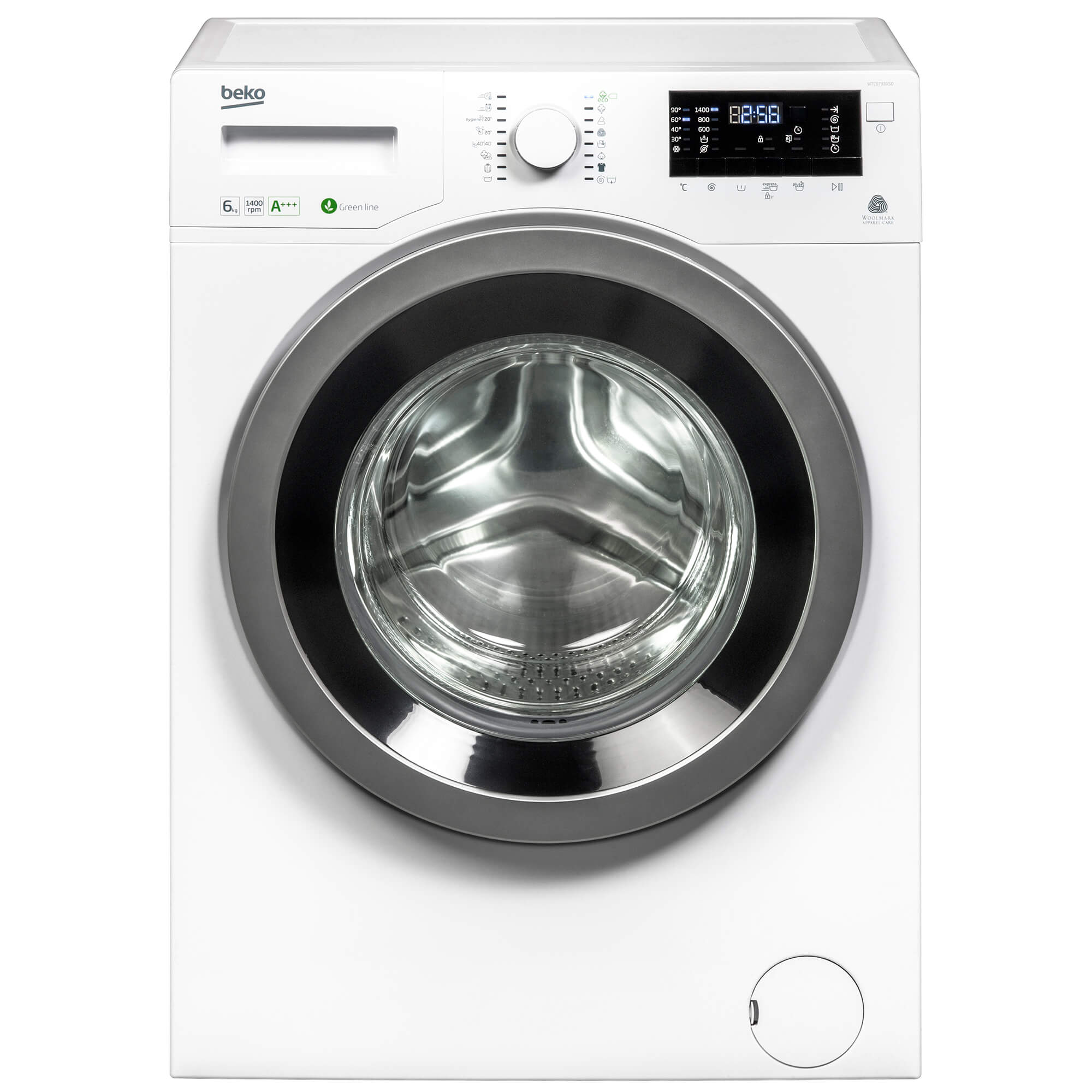 Masina de spalat rufe Beko WTC 6733 XS0, 6 Kg, 1400 RPM, Clasa A+++