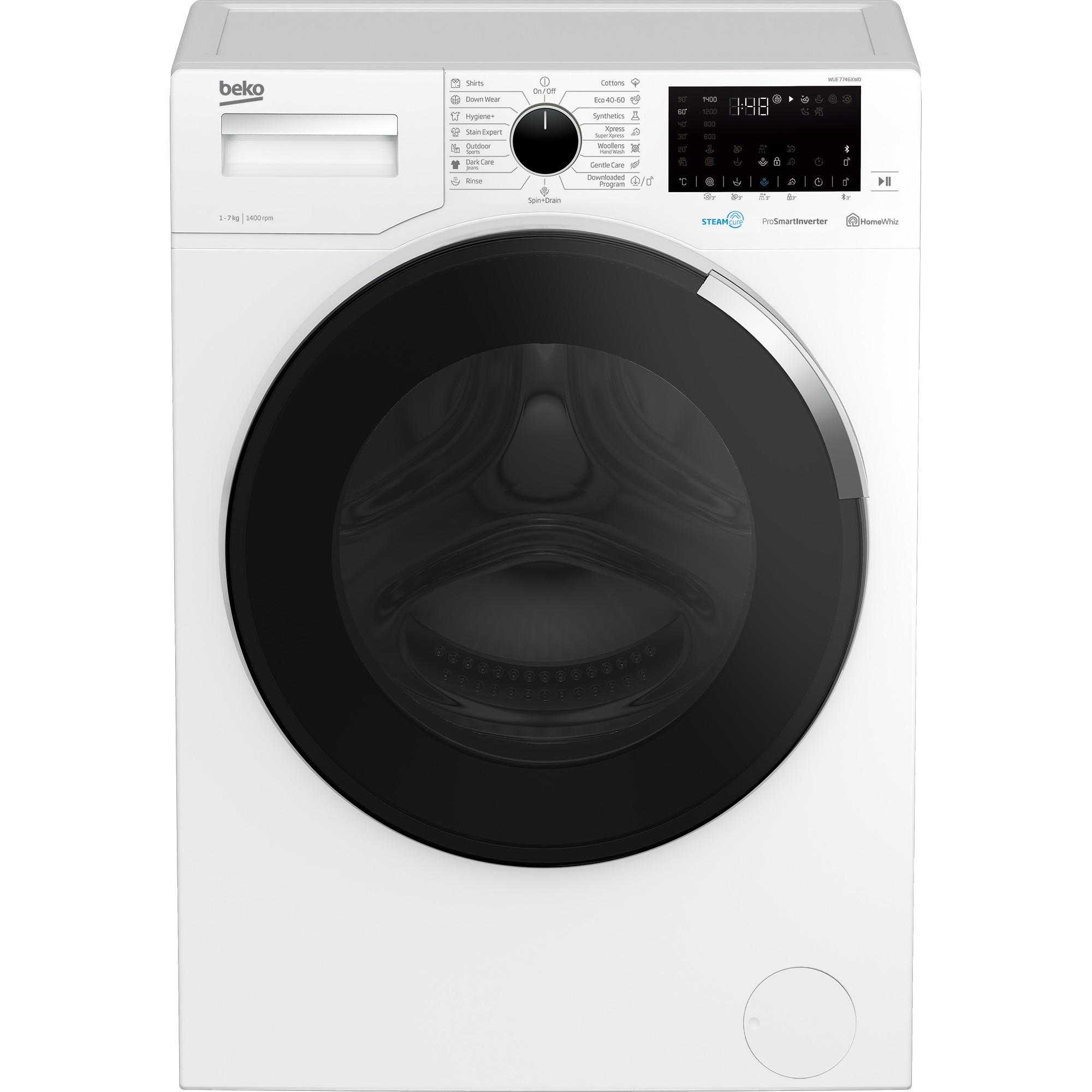 Masina de spalat rufe Beko WUE 7746XW0, 1400 RPM, 7 kg, Clasa D, (clasificare energetica veche Clasa A+++)