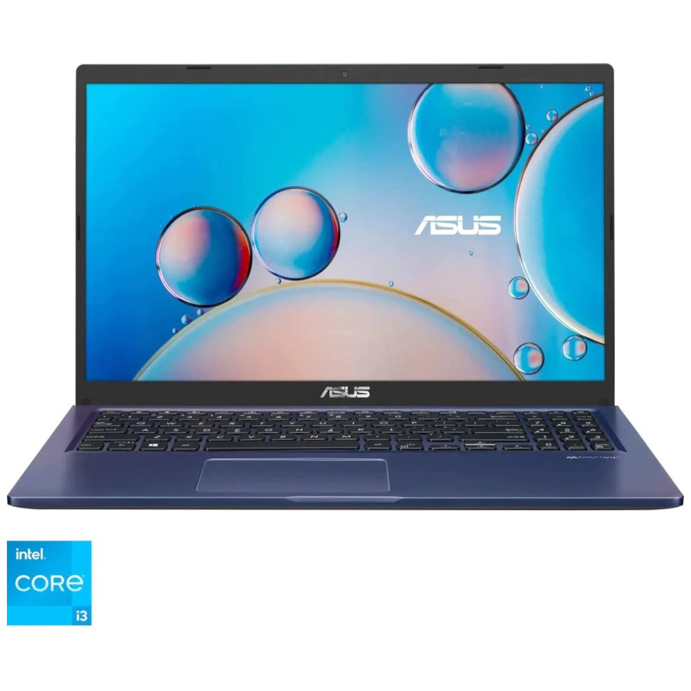 Laptop Asus X515EA, Intel Core i3-1115G4, 15.6inch, HD, 8GB, 256GB SSD, Intel UHD Graphics, Free Dos, Albastru