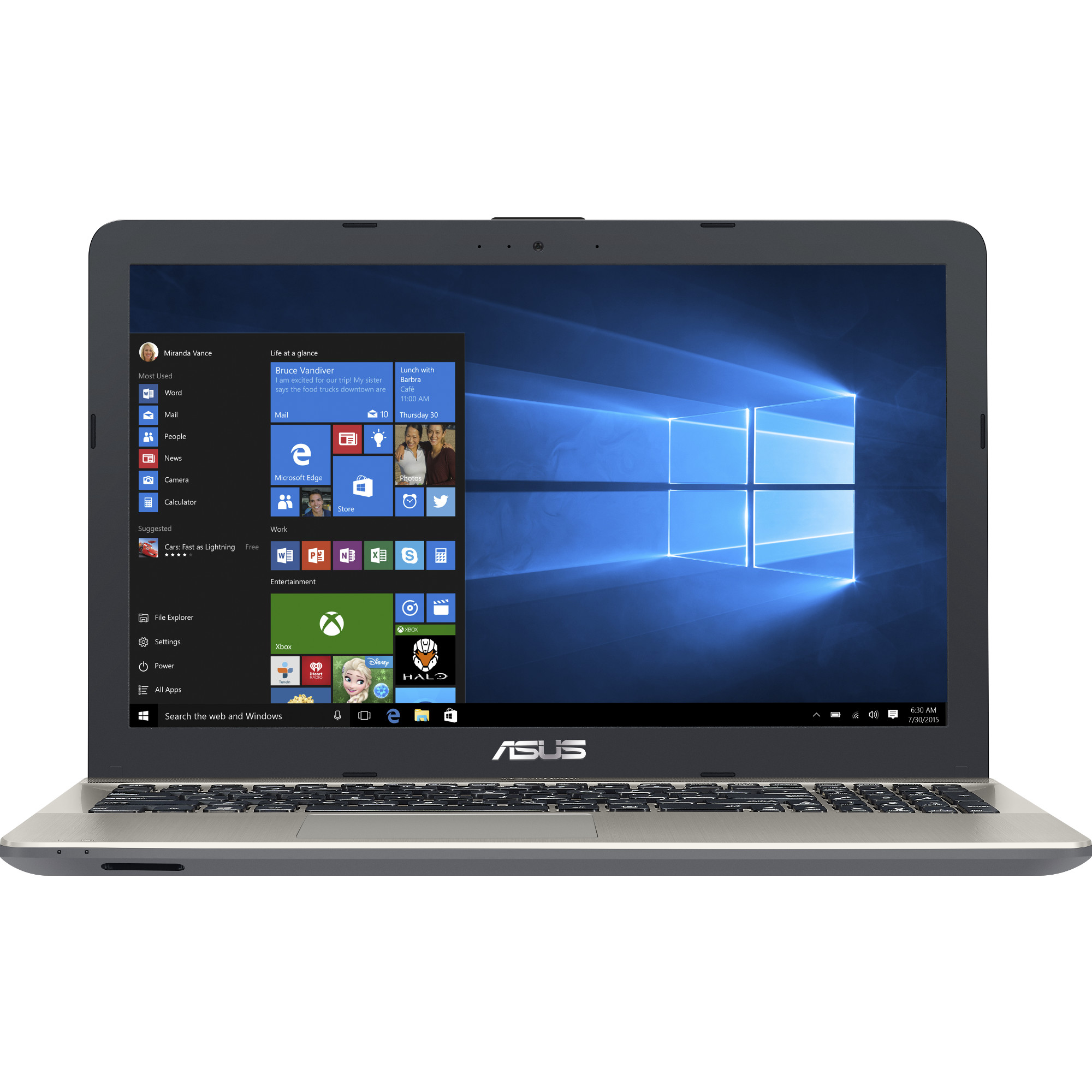 Laptop ASUS X541UA-GO1374T, Intel Core i3-6006U, 4GB DDR4, HDD 500GB, Intel HD Graphics, Windows 10