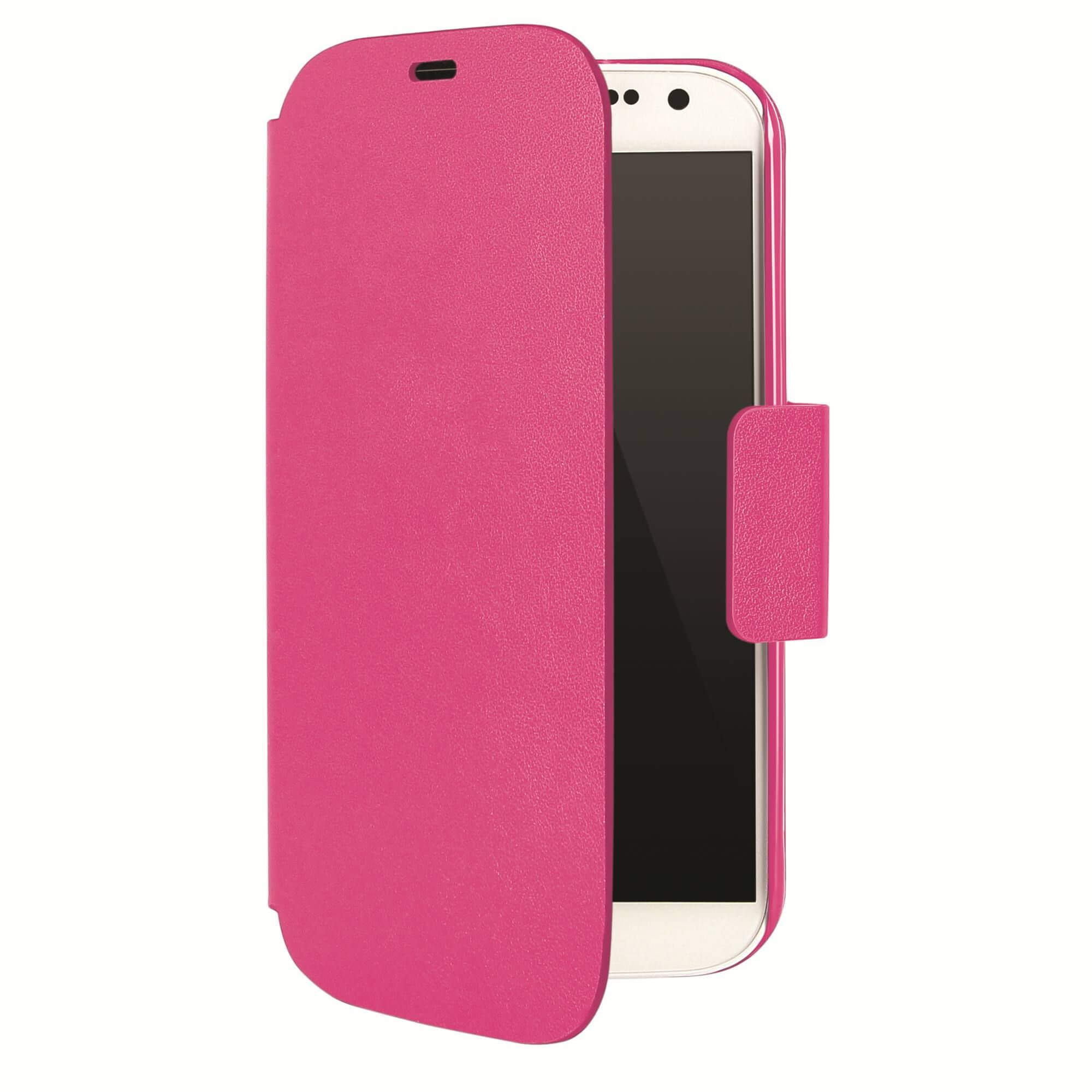 Husa Flip Cover Oxo Platinum fit pentru Galaxy S4 mini, roz