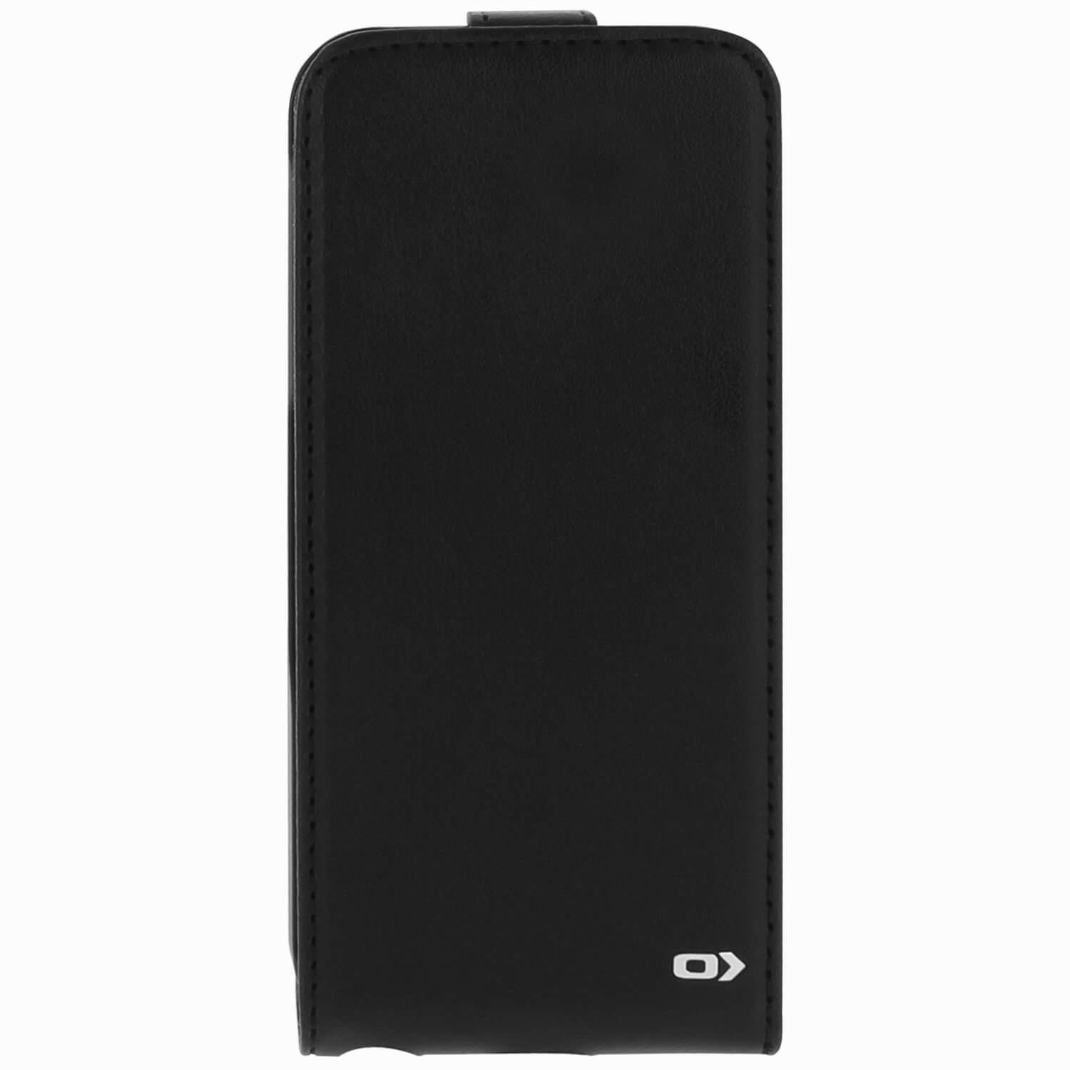 Husa Flip Cover Oxo Platinum pentru Iphone 5/5S/SE, Negru