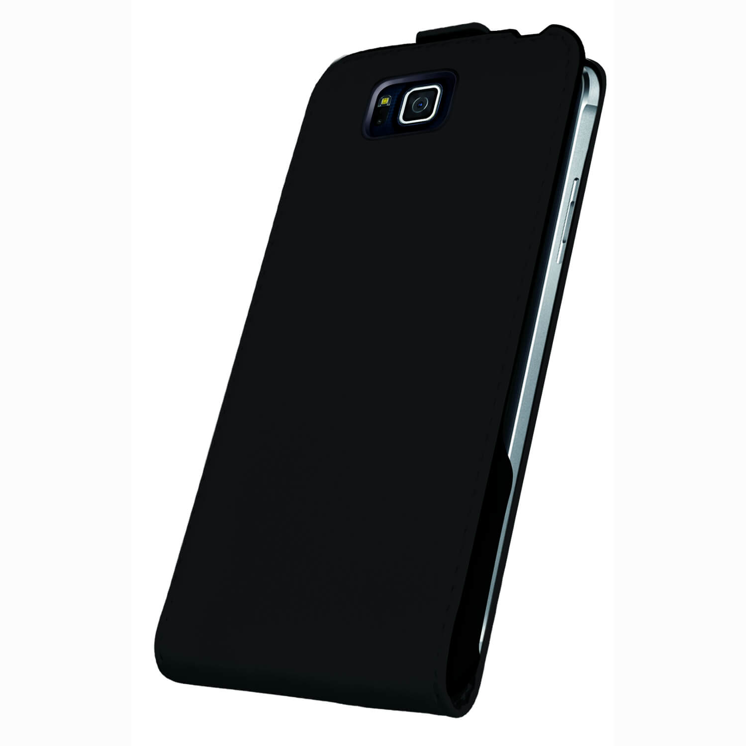 Husa Flip Cover Oxo Platinum pentru Samsung Galaxy S5 ALPHA, Negru