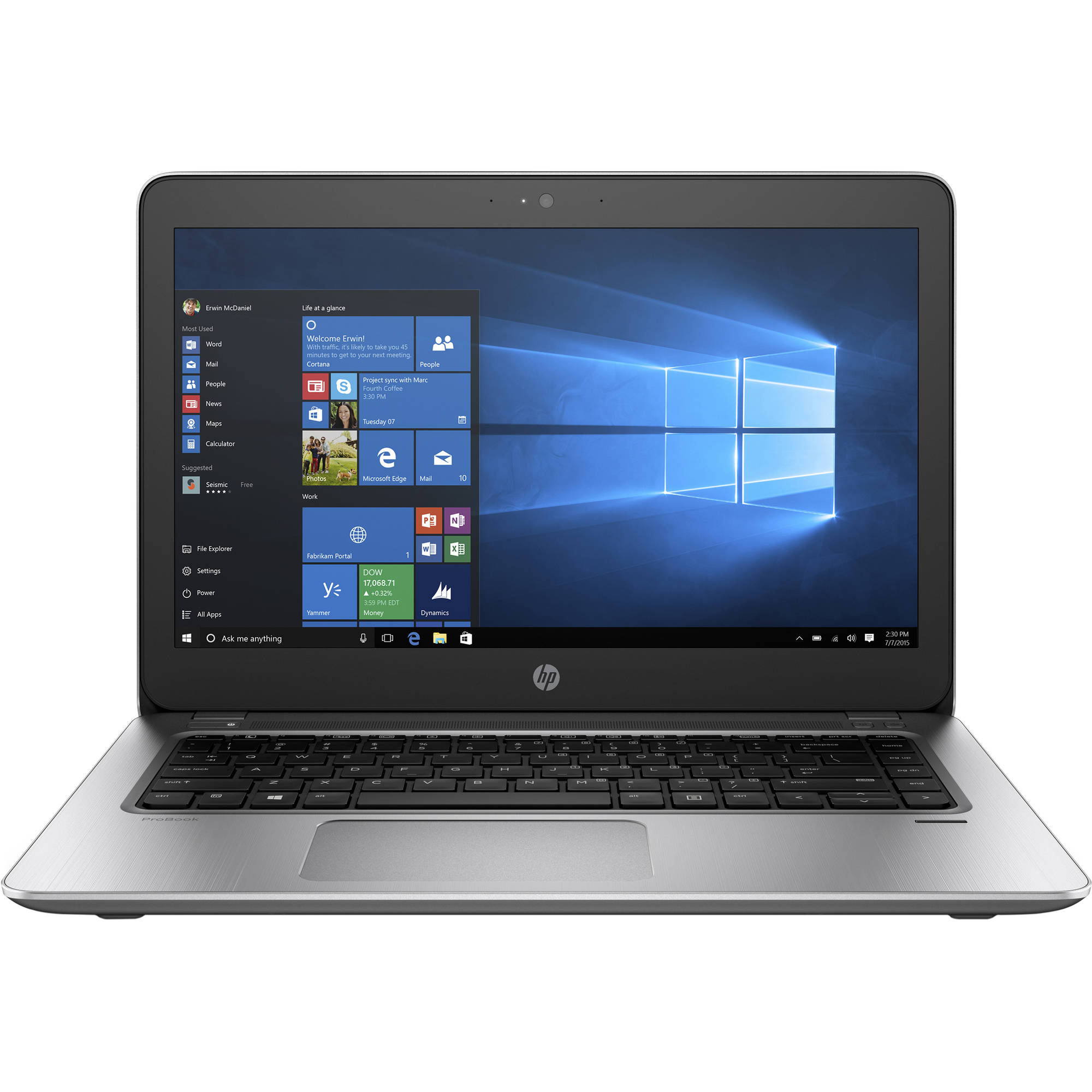 Laptop HP Probook 440 G4, Intel Core i7-7500U, 8GB DDR4, SSD 256GB, Intel HD Graphics, Windows 10 Pro