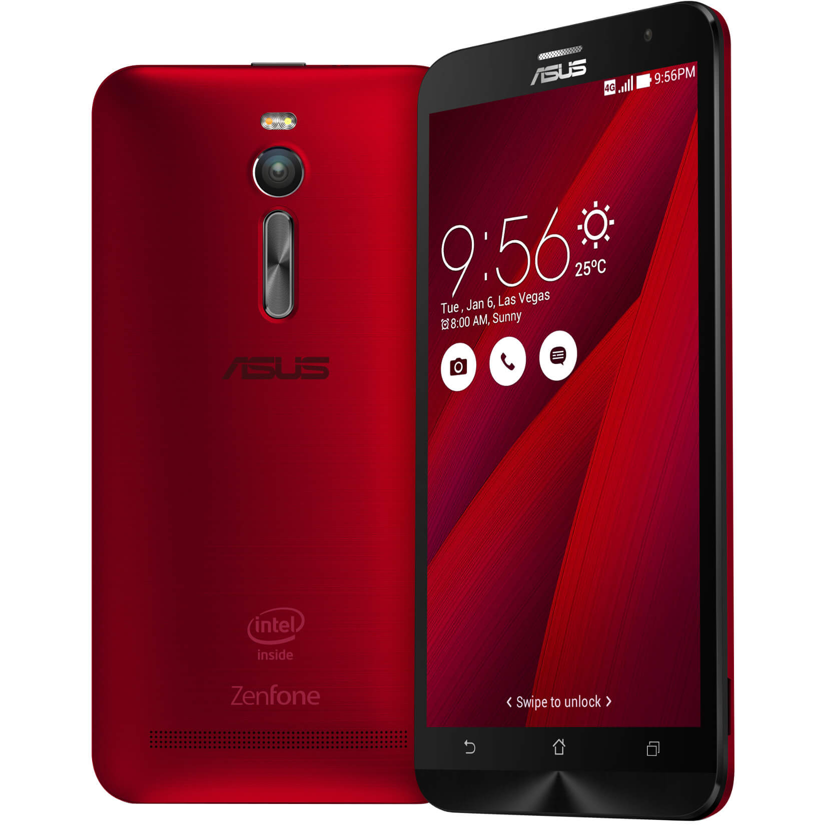 Telefon mobil ASUS ZenFone 2 ZE551ML, 32GB, Dual SIM, Rosu