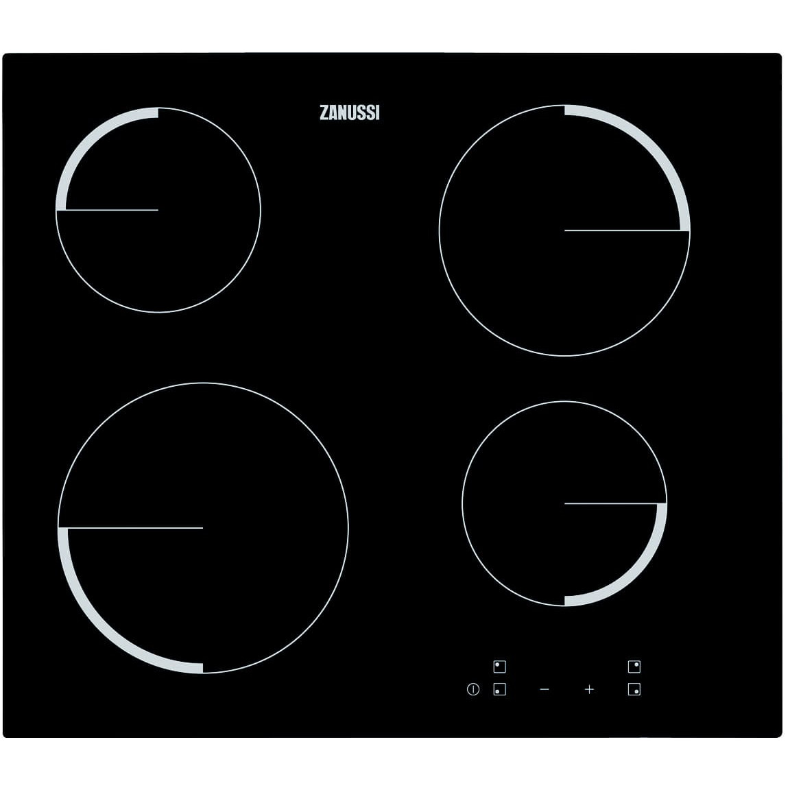 Plita incorporabila Zanussi ZEV6240FBA, Vitroceramica, 4 zone de gatit