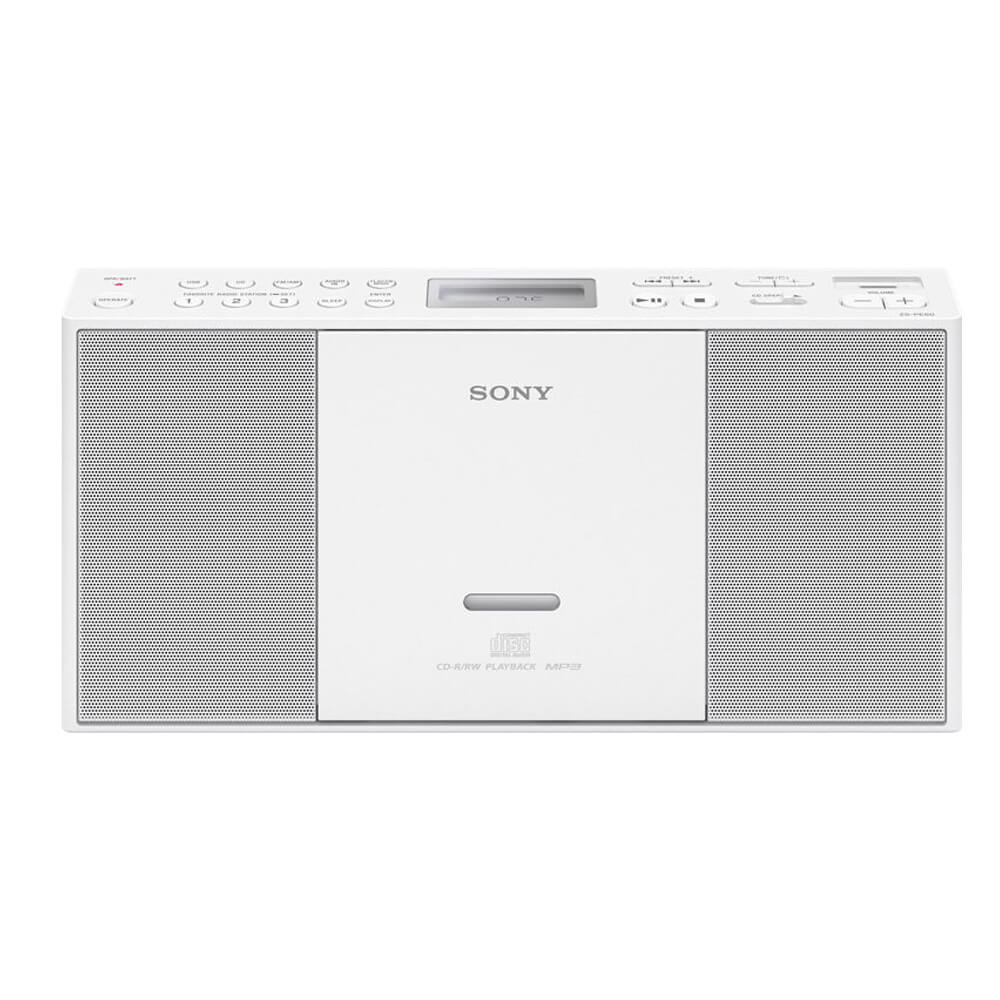 Radio CD portabil Sony ZS-PE60W, USB, Alb