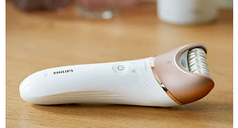 Primul epilator cu maner in forma de S BRE65000